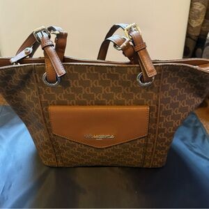 Karl Lagerfeld Monogram Brown Tote Brand New wore a couple of times storage
